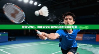 智雨VPN3，构建安全可靠的远程访问解决方案