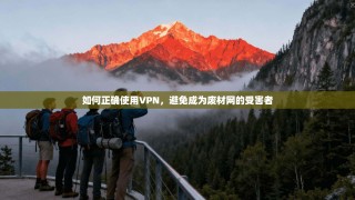 如何正确使用VPN，避免成为废材网的受害者